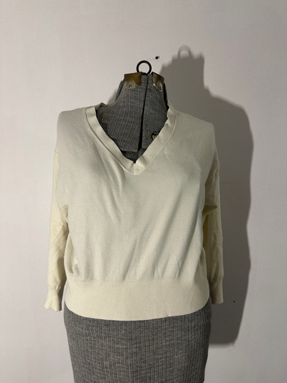 a new day Ivory Scoop Neck Lightweight Pullover Sweater